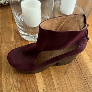 Womens size 9 free people maroon heeled shoes